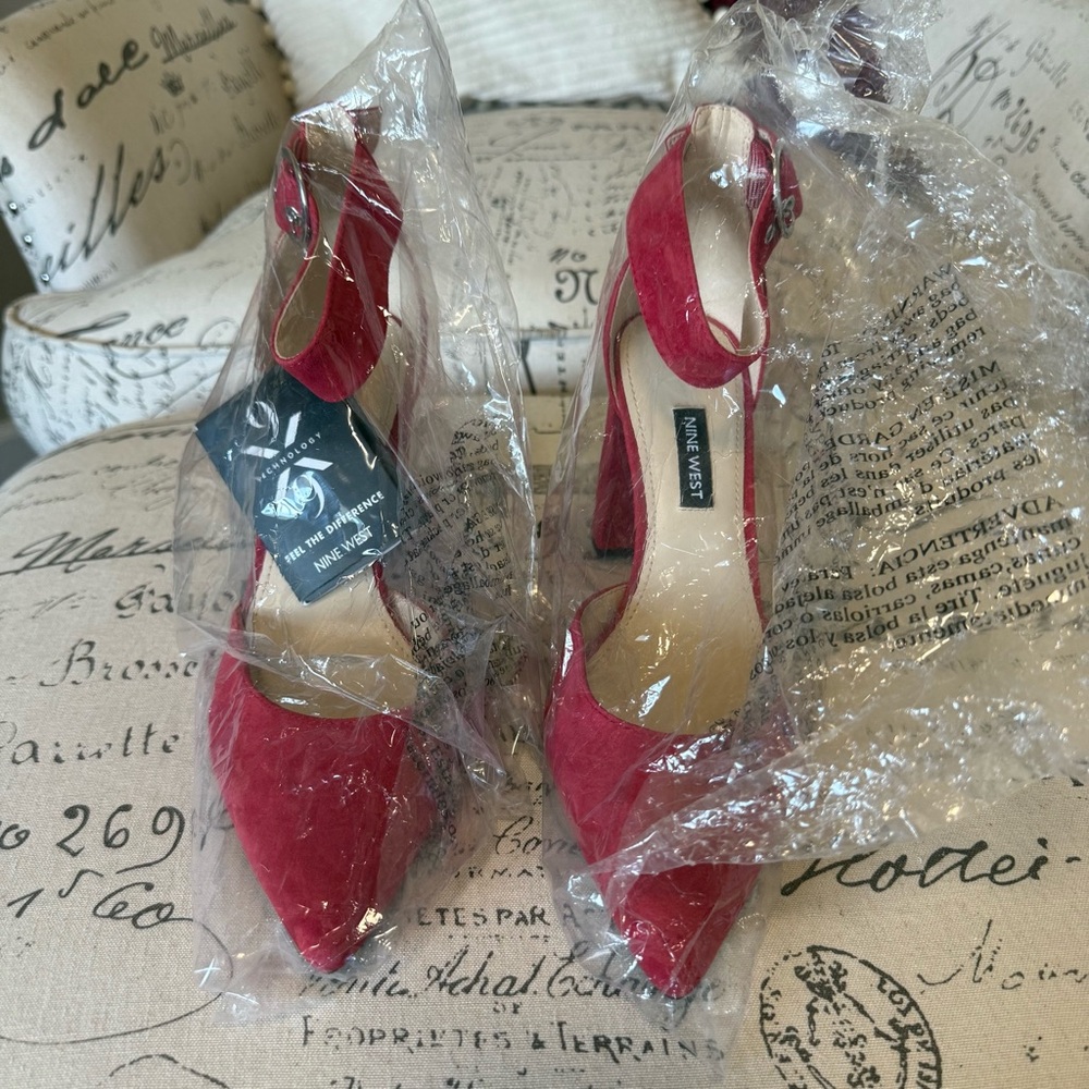 Nine West Red Heels Classic Pumps